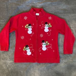 Vintage Christmas snowman sweater